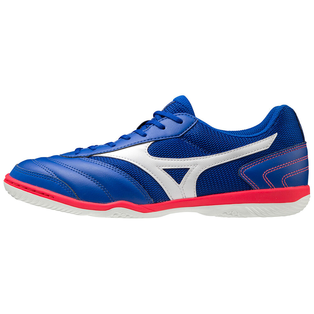 Zapatos De Futbol Mizuno MRL Sala Club IN Para Hombre Azules/Blancos 4026159-ZO